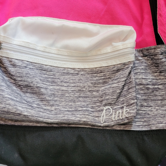 Vintage Victoria's Secret Pink... Pink, Black & Grey Backpack - Picture 5 of 7